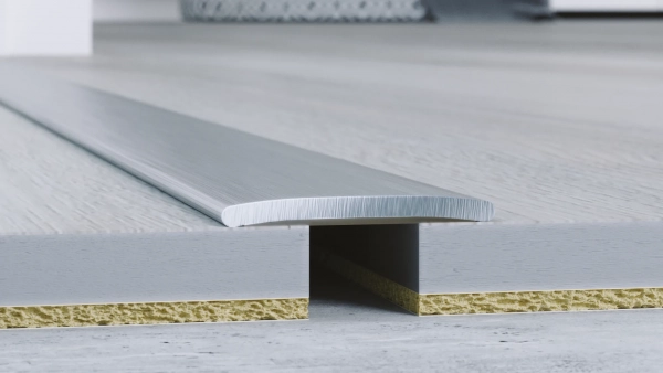Übergangsprofil Arbiton PRO 20 - Gebürstetes Silber B1 - 20 mm x 186 cm - Übergangsleiste Boden