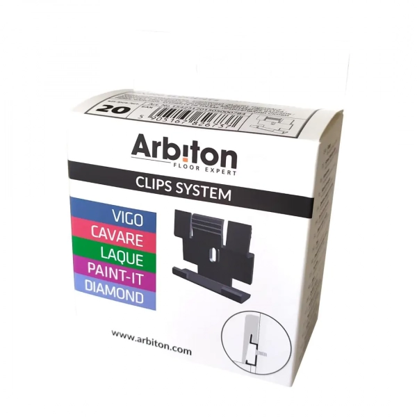 Sockelleisten Clips Arbiton - VIGO/TORE/PAINT IT - 20 Stk.