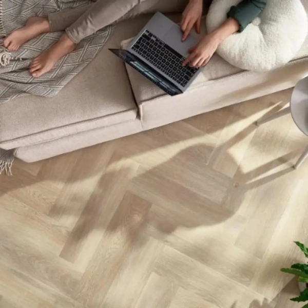 Fischgräten Vinyl - Herringbone Eiche Dearwood (CA 187) 5mm/0.55mm - Klick Vinyl