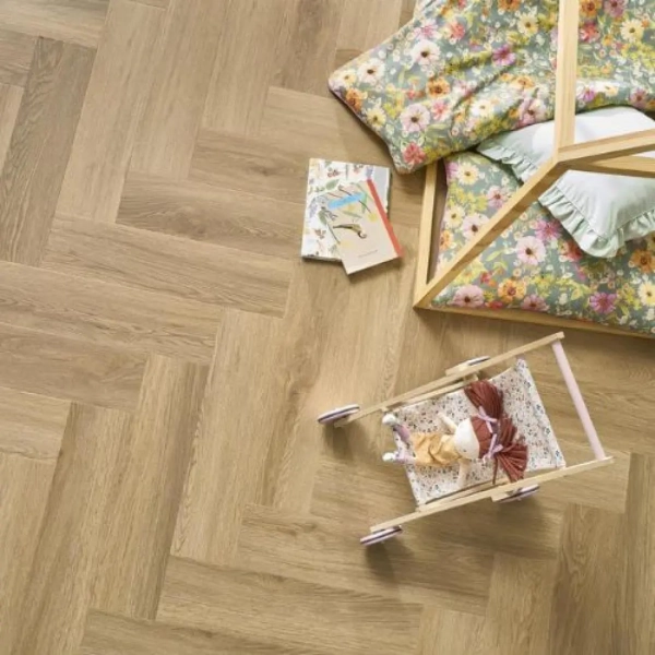 Fischgräten Vinyl - Herringbone Eiche Burbon (DAS 208) 2.5mm/0.55mm - Klebevinyl