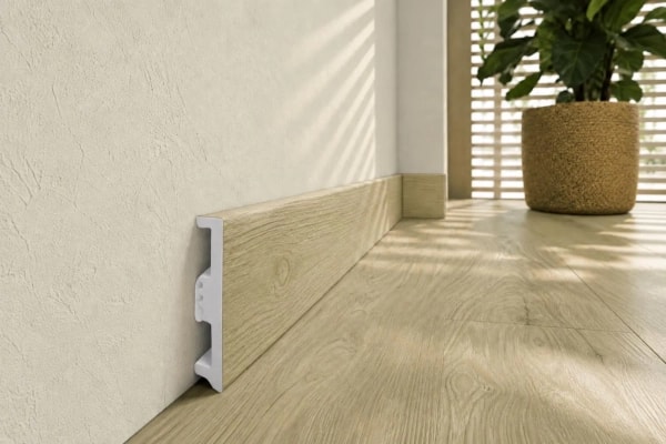 Fußleiste - Arbiton STIQ XL WOOD 80 mm - Eiche Worcester 255 - Sockelleiste Holzoptik