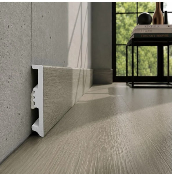 Fußleiste - Arbiton STIQ XL WOOD 80 mm - Eiche Nantes 220 - Sockelleiste Holzoptik