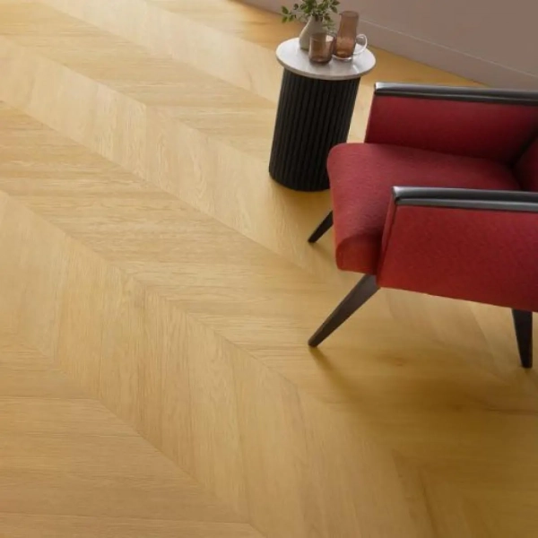 Vinyl Parkett - Chevron - Eiche Virgin (CLC 227) 5mm/0.55mm - Fischgräten Vinyl