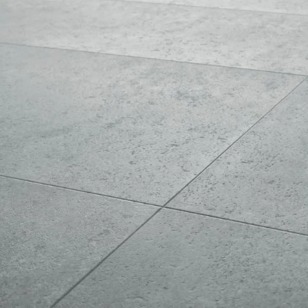 Klick Vinyl Fliesenoptik - XXL - Beton Ninaventura Grau - 91,4 x 45,7 cm - Vinylboden Betonoptik