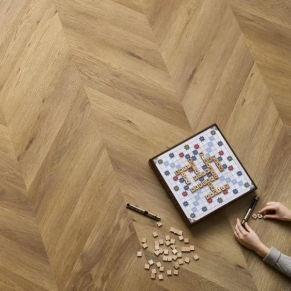 Vinyl Parkett - Chevron - Eiche Georgetown (CLC 147) 5mm/0.55mm - Fischgräten Vinyl