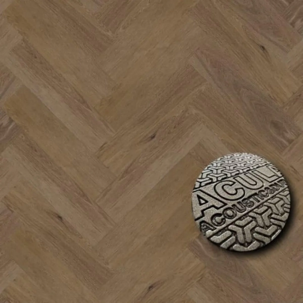 Fischgräten Vinyl - Herringbone Acoustic Eiche Georgetown (CAA 147) 6.3mm/0.55mm - Klick Vinyl mit Trittschalldämmung