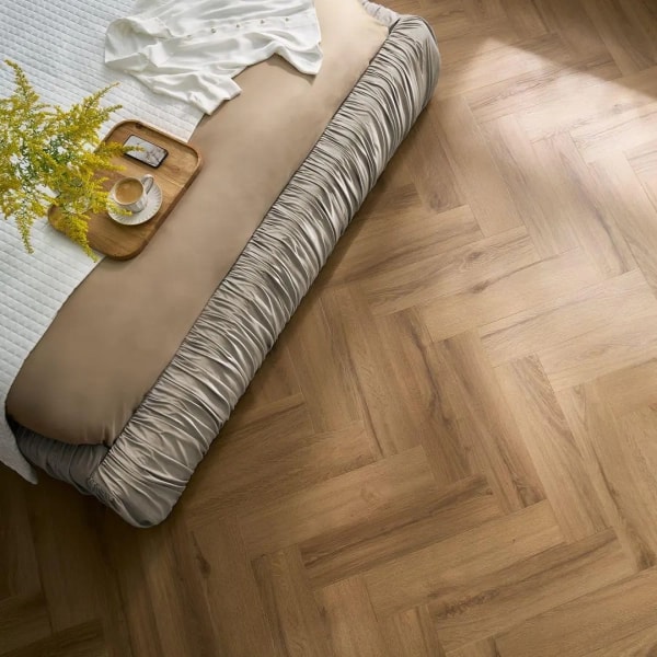 Fischgräten Vinyl - Herringbone Eiche Rochester (CAA 229) 5mm/0.55mm - Klick Vinyl