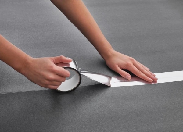 Alu Klebeband - 25 m x 50 mm | für Trittschalldämmung 