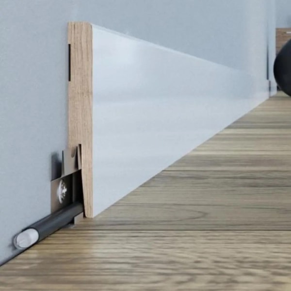 Sockelleiste - Arbiton DIAMOND GP0801 - 80 mm - Holzleiste Weiß