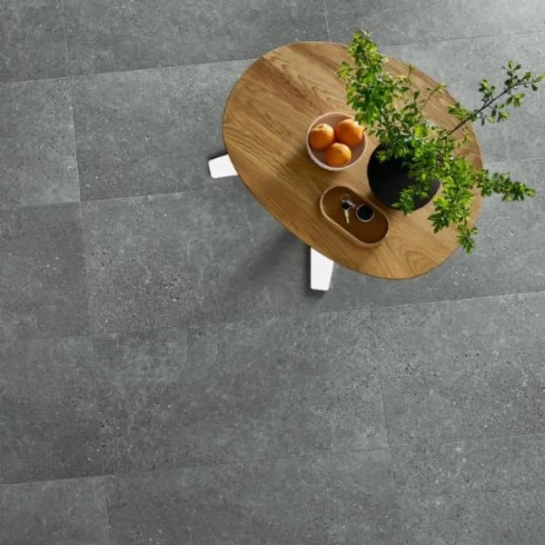 Klick Vinyl Fliesenoptik - XXL - Ninaventura Dunkel Graphite - 91,4 x 45,7 cm - Vinylboden Betonoptik