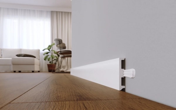 Fußleiste - Arbiton STIQ XL ST810 80 mm - Sockelleiste weiß