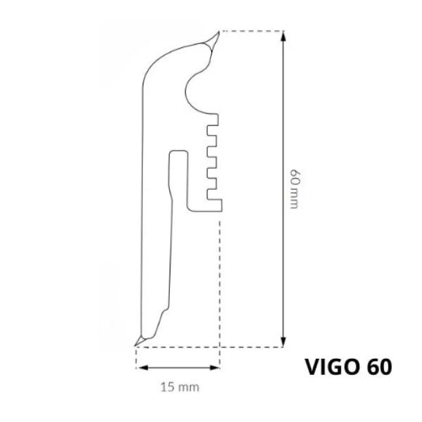 Sockelleisten Arbiton  - VIGO 60 VERMONT EICHE 107