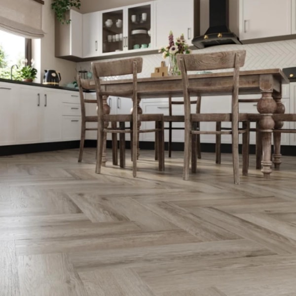 Fischgräten Vinyl - Herringbone Eiche Schottische - 4.5mm/0.55mm - Klick Vinyl