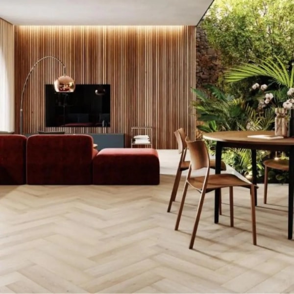 Fischgräten Vinyl - Herringbone Eiche Preston (DA 167) 2.5mm/0.5mm - Klebevinyl