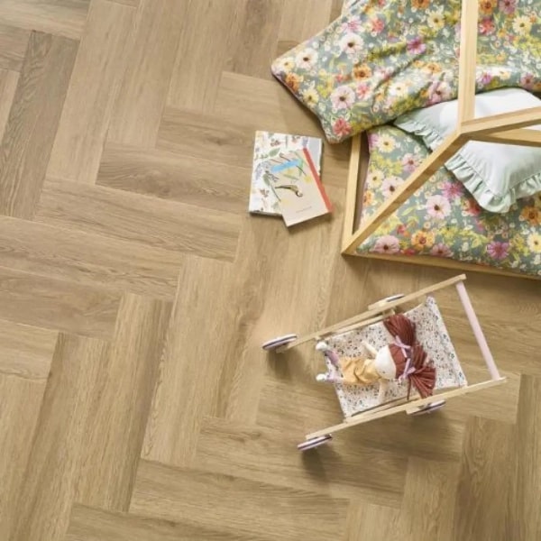 Fischgräten Vinyl - Herringbone Eiche Burbon (DAS 208) 2.5mm/0.55mm - Klebevinyl