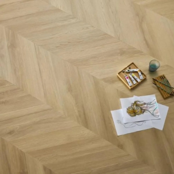 Chevron Parkett PRINCETON (Naturholz) Eiche - 5mm/0.55mm