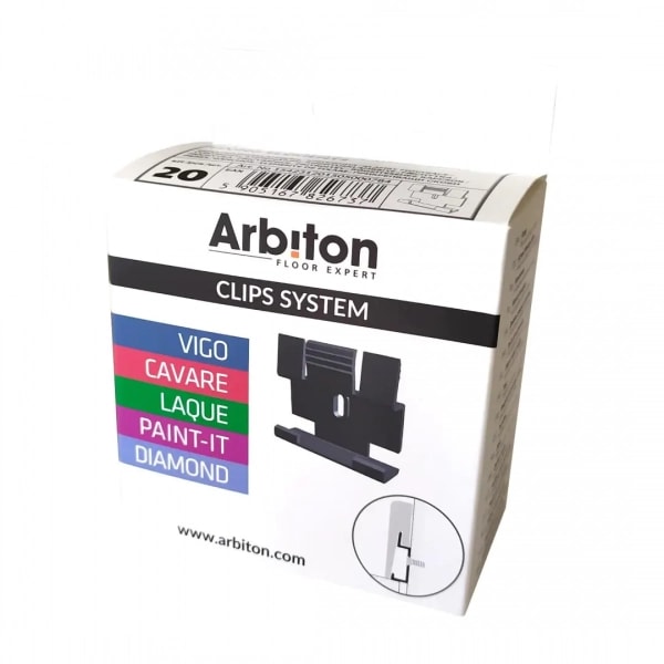 Sockelleisten Clips Arbiton - VIGO/TORE/PAINT IT - 20 Stk.