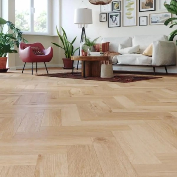 Fischgräten Vinyl - Herringbone Eiche Wembley (DA159 2.5mm/0.55mm - Klebevinyl