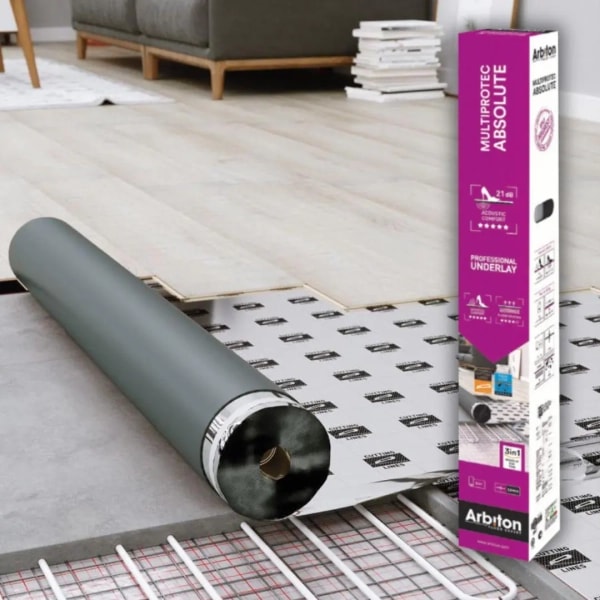 Trittschalldämmung Laminat - Multiprotec Absolute 3in1 - 3 mm - Laminat Unterlage