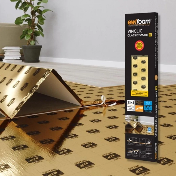 Trittschalldämmung Vinyl - Ewifoam Vinclic Classic Smart N - 1.5 mm - Vinylboden Unterlage