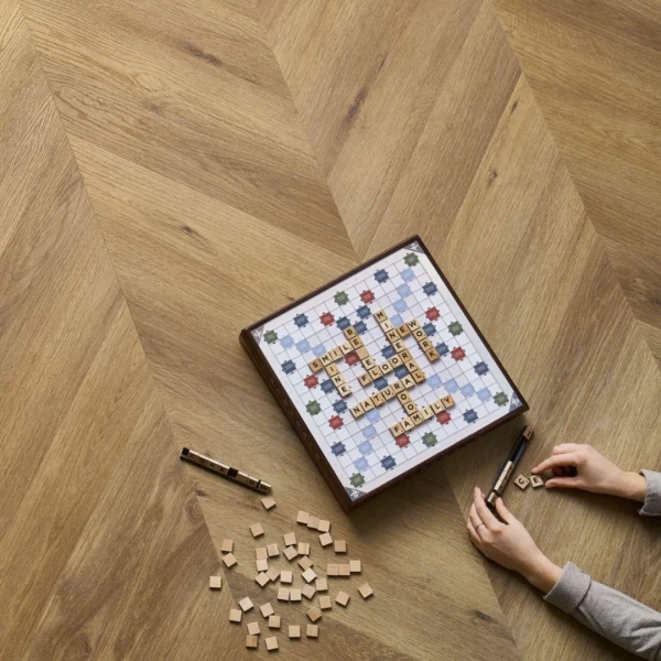Vinyl Parkett - Chevron - Eiche Georgetown (CLC 147) 5mm/0.55mm - Fischgräten Vinyl