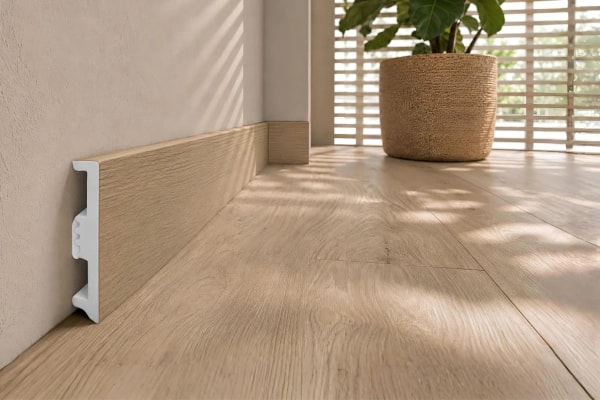 Fußleiste - Arbiton STIQ XL WOOD 80 mm - Eiche Salford 260 - Sockelleiste Holzoptik