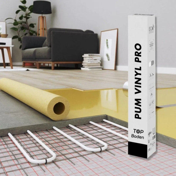 Universelle Unterlage - TopBoden PUM VINYL PRO - 1.4 mm - für Vinylböden, Laminat und Holzböden