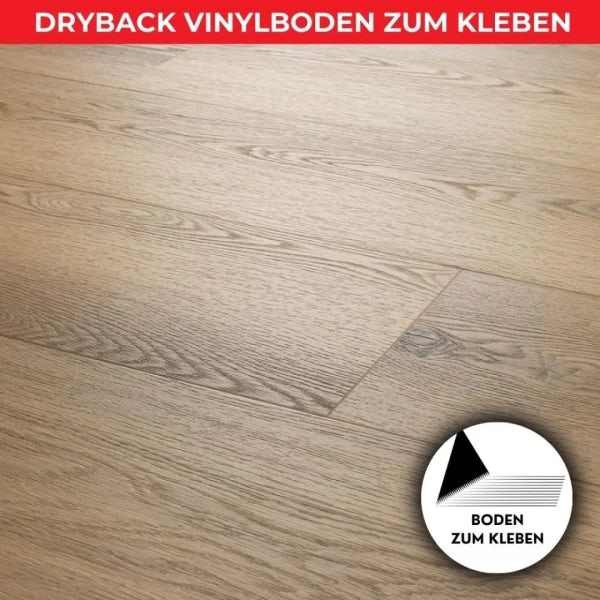 Vinylboden zum Kleben - SLAY Eiche - 2,5mm/0,55mm