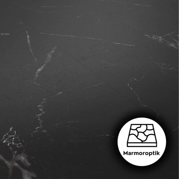 Vinylboden Marmoroptik | XXL Stein Black Carrara | 4mm Stärke