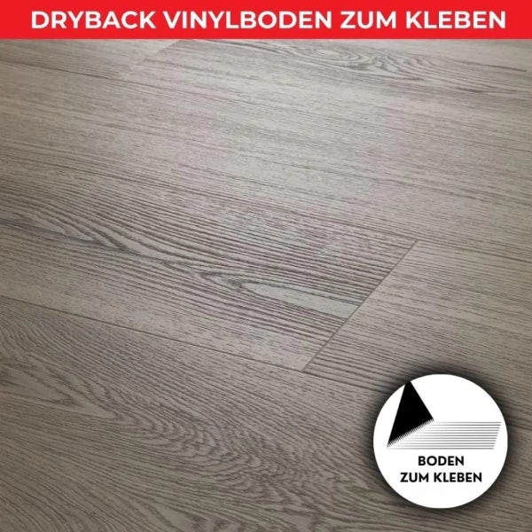Eiche Vinylboden zum Kleben - THUNDER Eiche - 2,5mm/0,55mm