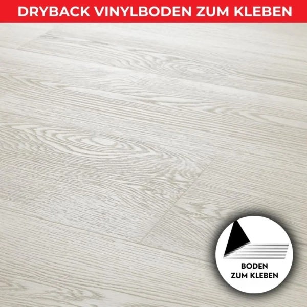 Vinylboden zum Kleben - BRIGHT Eiche - 2,5mm/0,55mm