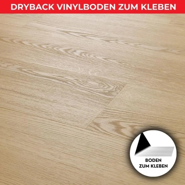 Vinylboden zum Kleben - SILVER Eiche - 2,5mm/0,55mm