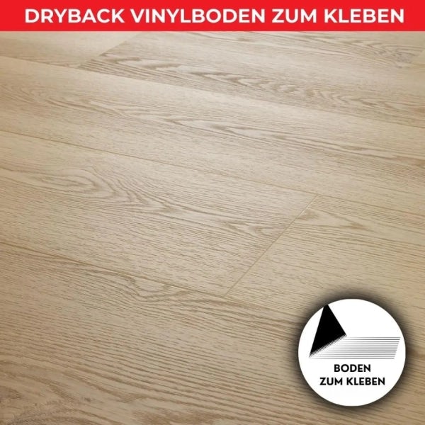  Vinylboden zum Kleben - STORM Eiche - 2,5mm/0,55mm