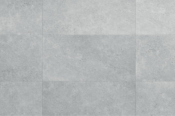 Klick Vinyl Fliesenoptik - XXL - Beton Ninaventura Silber - 91,4 x 45,7 cm - Vinylboden Betonoptik