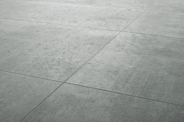 Klick Vinyl mit Trittschalldämmung Fliesenoptik - XXL - Amadora Grey - 91,4 x 45,7 cm - Vinylboden Betonoptik