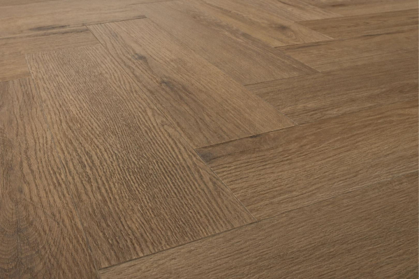 Fischgräten Vinyl - Herringbone Eiche Dark - 2.5mm/0.55mm - Klebenvinyl